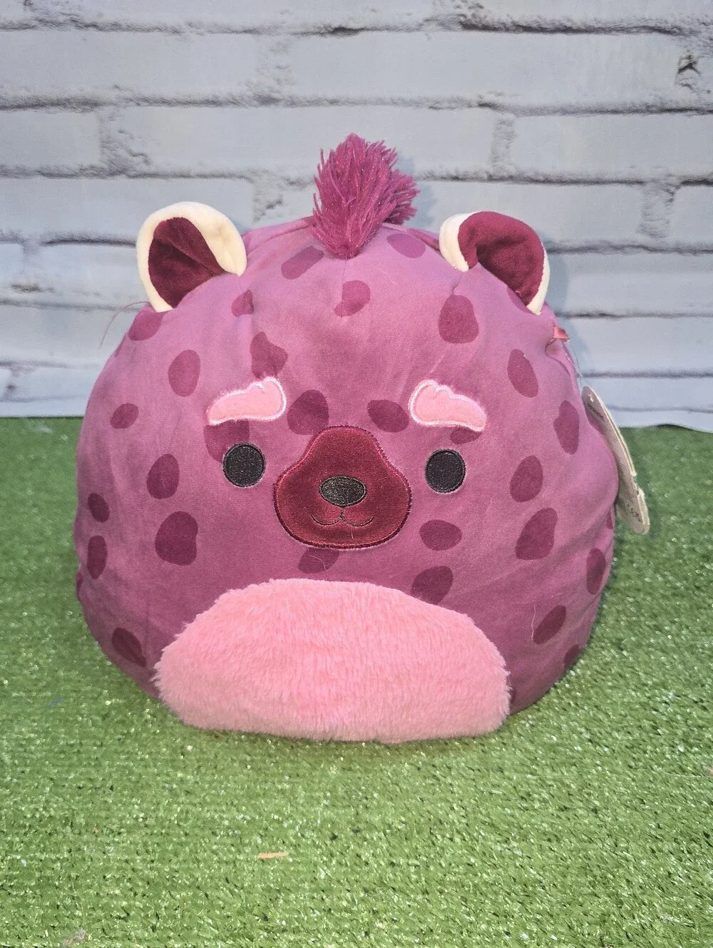 Squishmallow RARE Metallic Tag Gino The Hyena 10in Plush